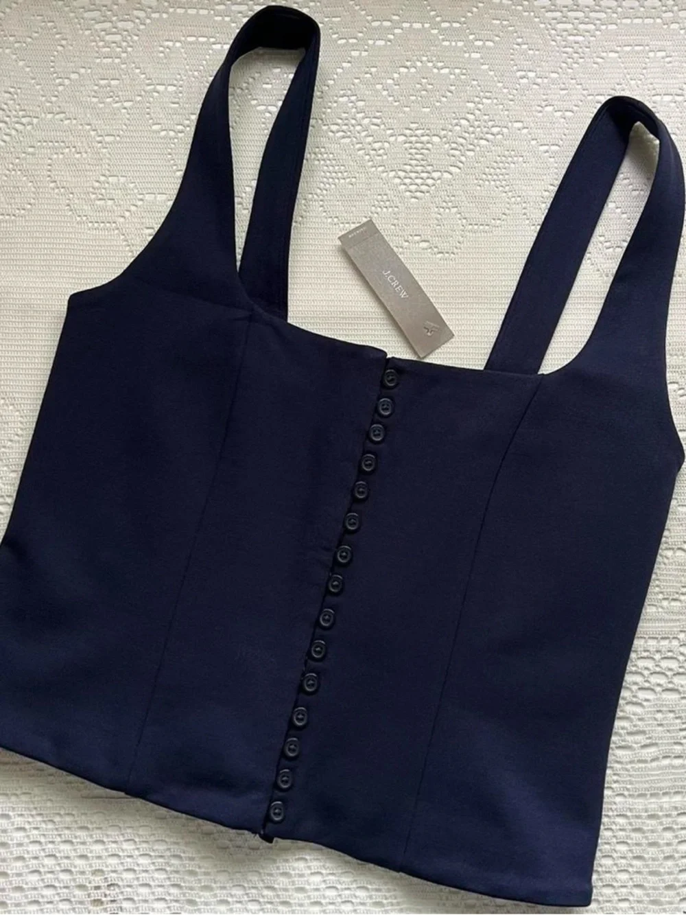 J. Crew Corset Top in Stretch Ponte - Picture 3 of 5